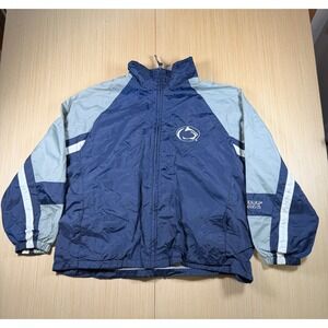 Vintage Penn State Nittany Lions Windbreaker Jacket Men XL Blue Starter Football